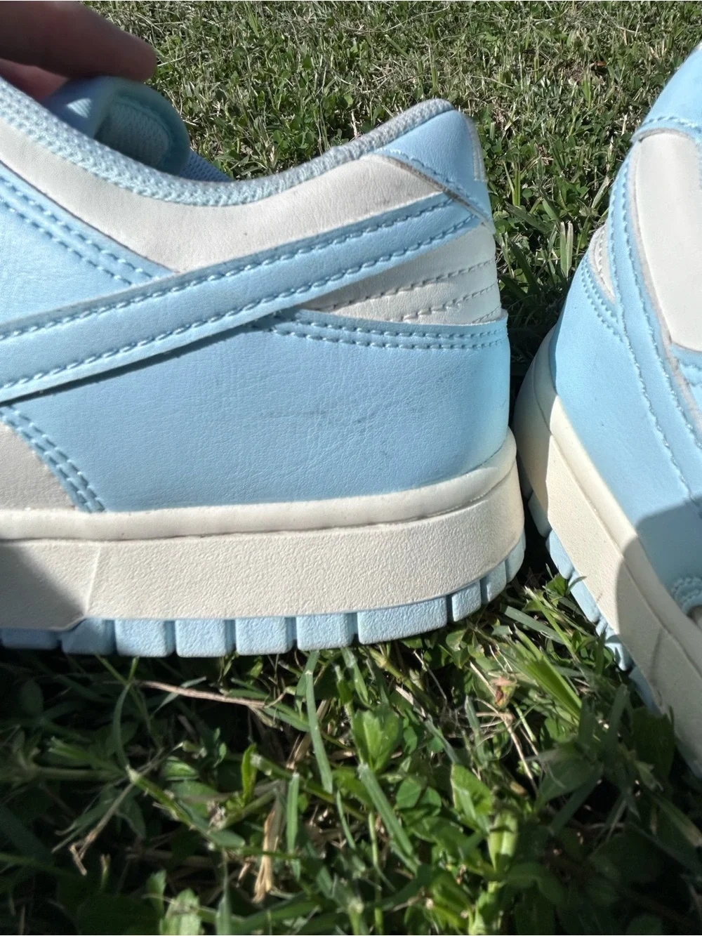 Nike Kids Low-Top Sneakers in Sky Blue and White